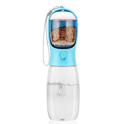 Portable Dog and Cat Water Bottle with Food and Water Storage for Travel