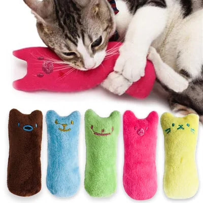 Teeth Grinding Chewing and Claw Toy for Cat with Inside Catnip