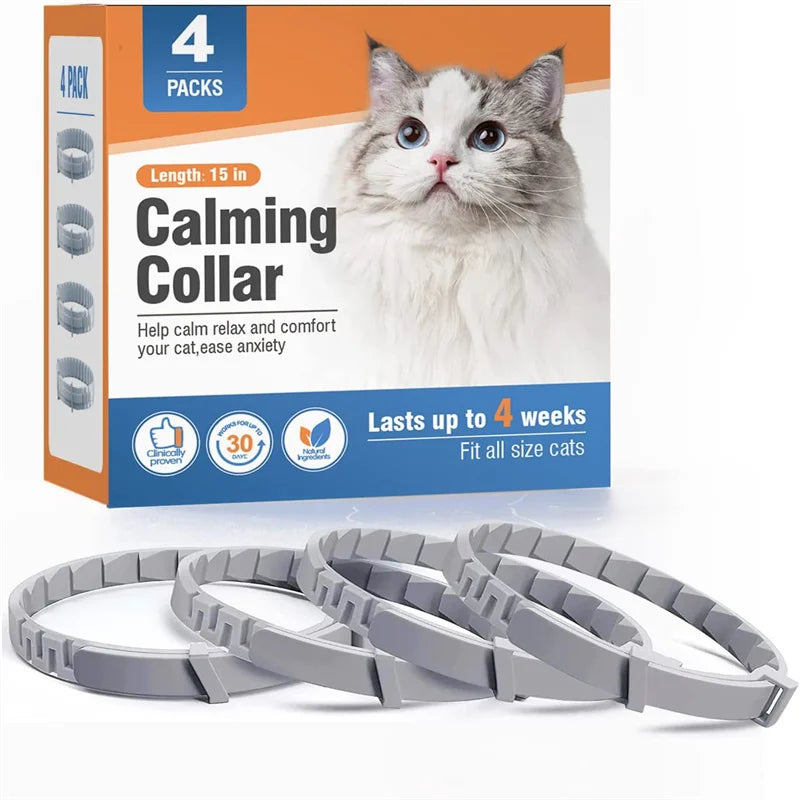 3/4 Pc Dogs Calming Pheromone Collars Pets Relieve Anxiety Adjustable Comfortable Collar For Puppy Kitten Large Dog Accessories