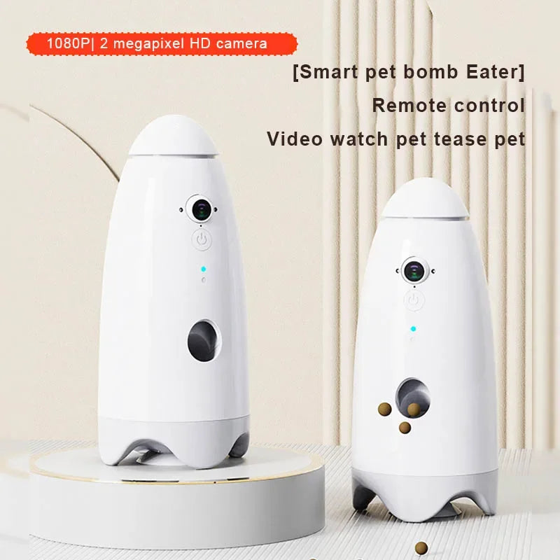 Intelligent Pet Feeding Device – WiFi Remote Control with HD Camera and Night Vision