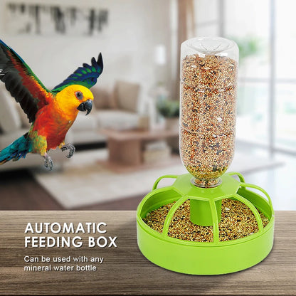 Bird Feeder with Eight Grids – Large Capacity for Chickens, Birds, and Parrots