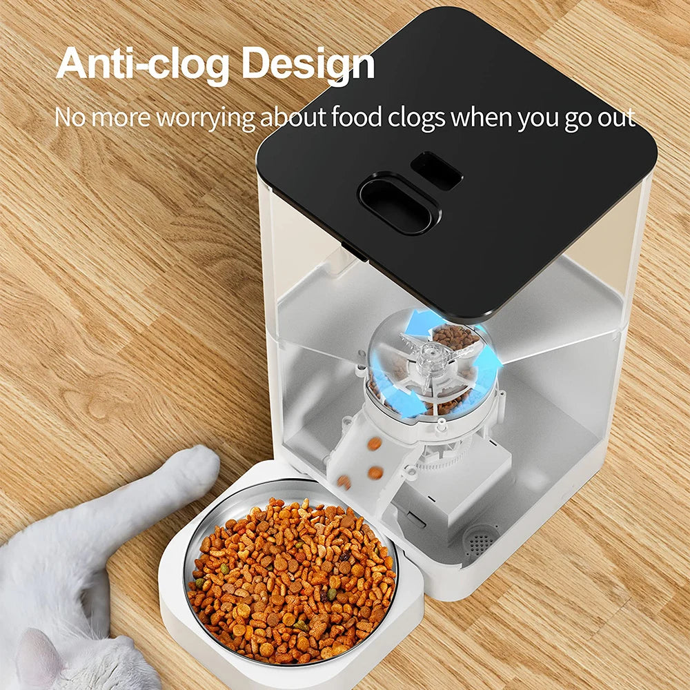 Automatic Cat Feeder – Dry Food Dispenser with Timer and Programmable Portion Control