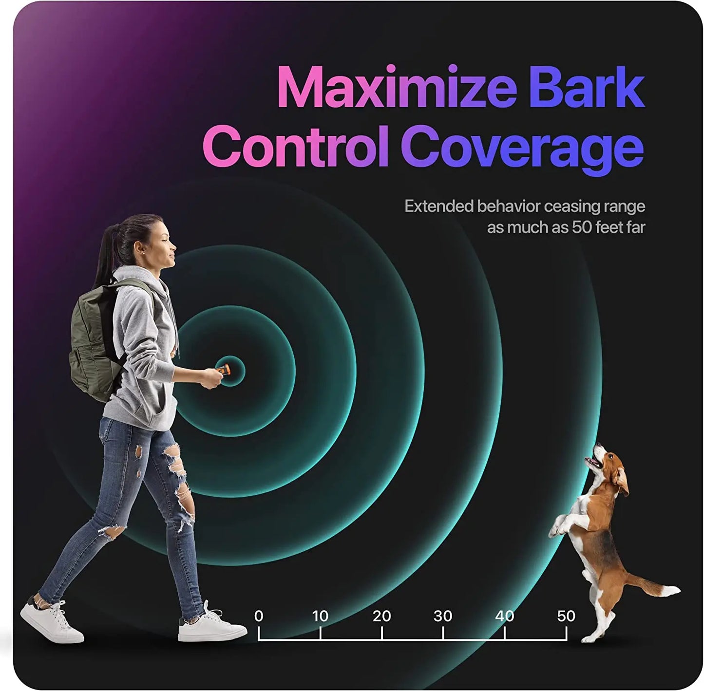 Anti-barking device Ultrasonic with LED Flashlight | Silent | Immediately Work