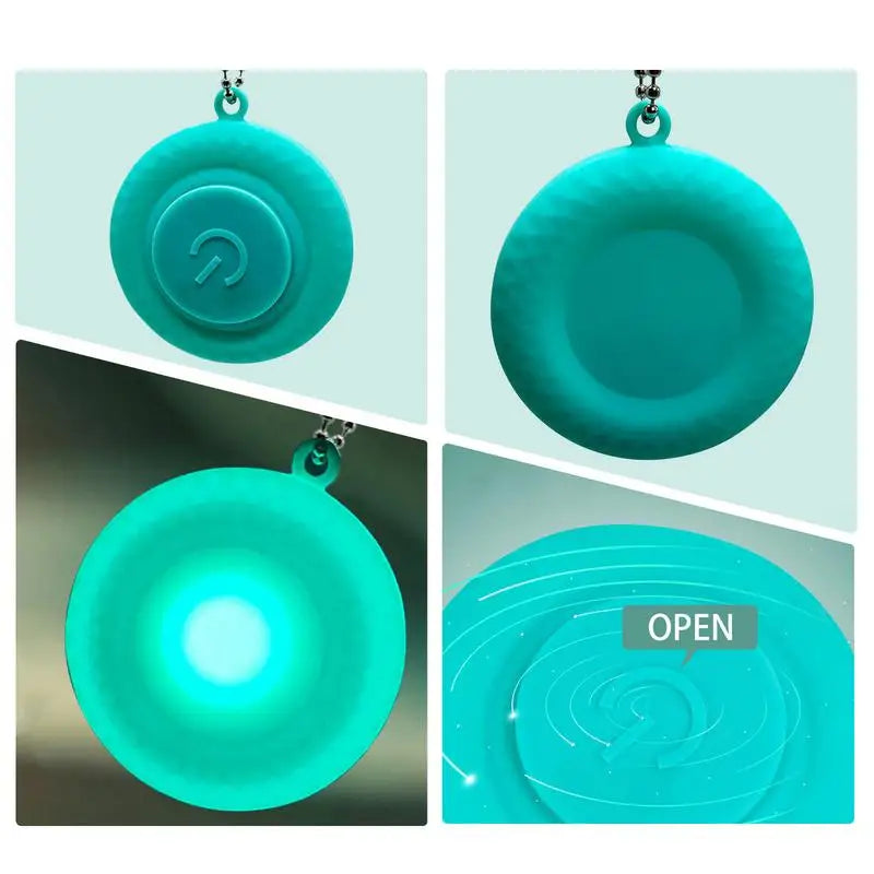 Silicone LED Pet Collar Pendant Waterproof Tire Shape Anti Loss Dog Pendant Soft Dog Night Safety Light For Cats Dogs