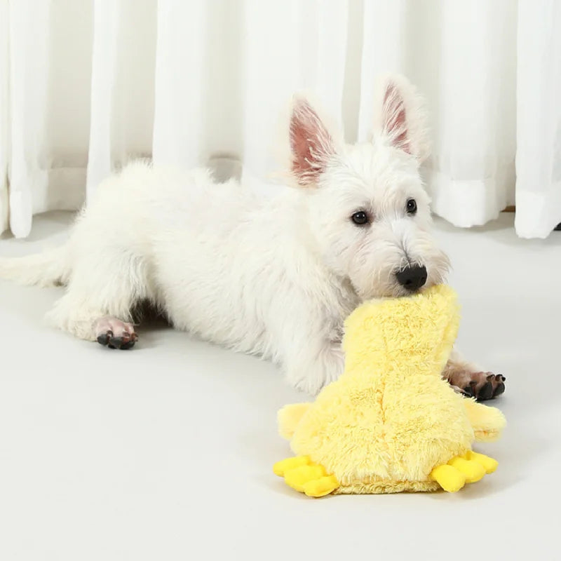 Interactive Dog Toy – Yellow Duck for Training and Play