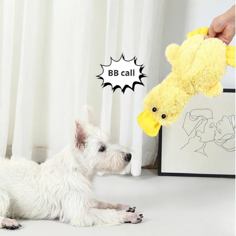 Interactive Dog Toy – Yellow Duck for Training and Play