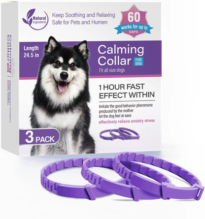 3/4 Pc Dogs Calming Pheromone Collars Pets Relieve Anxiety Adjustable Comfortable Collar For Puppy Kitten Large Dog Accessories