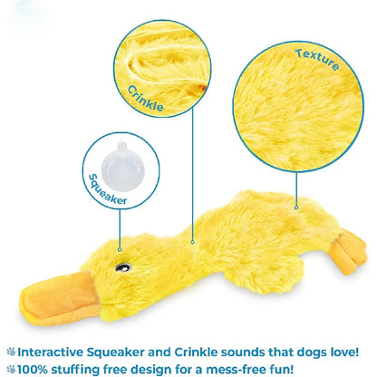 Interactive Dog Toy – Yellow Duck for Training and Play