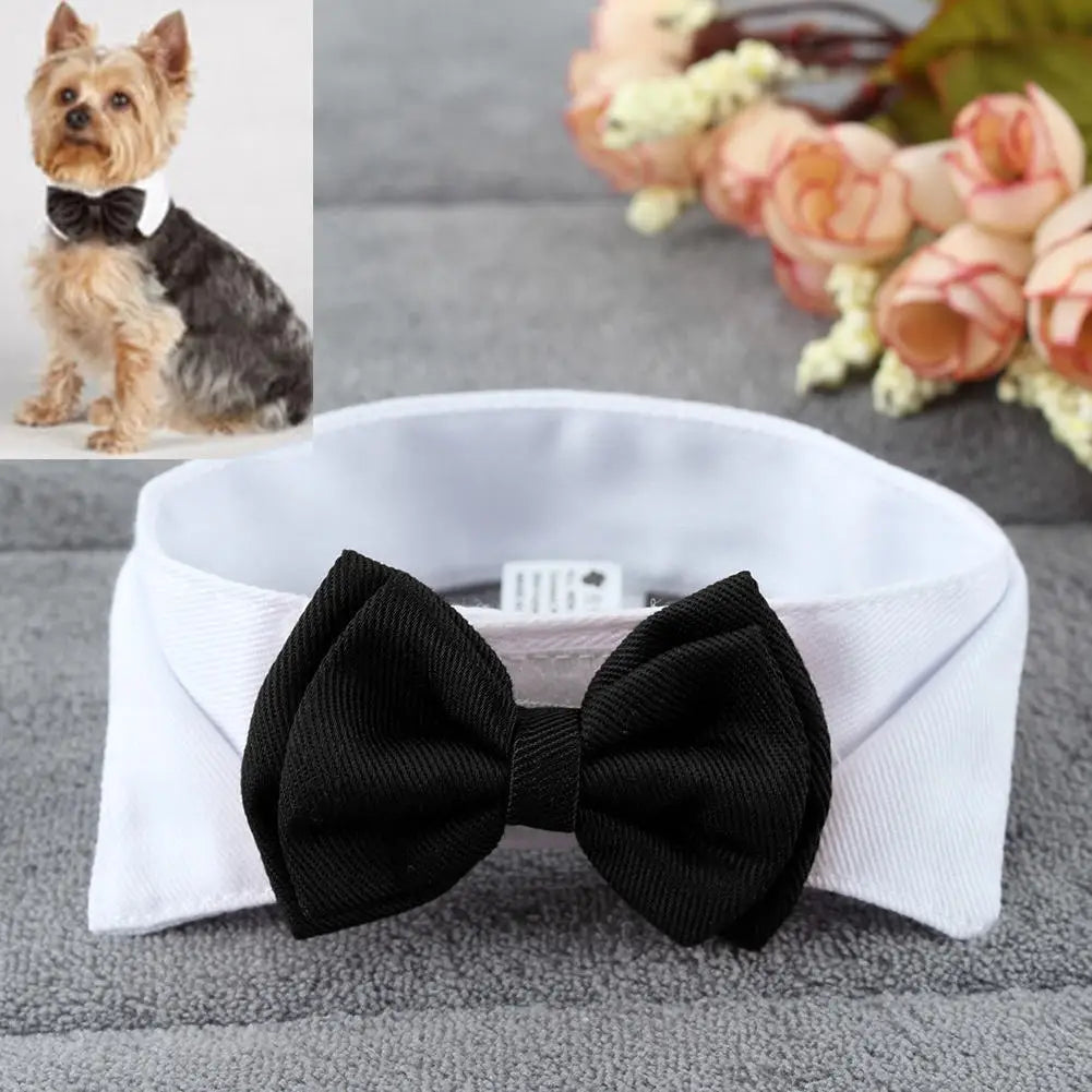 Pet Puppy Dogs Adjustable Bow Tie Collar Necktie Bowknot Bowtie Holiday Wedding Decoration