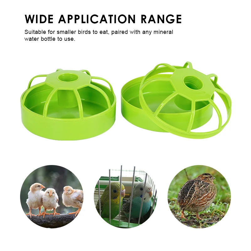 Bird Feeder with Eight Grids – Large Capacity for Chickens, Birds, and Parrots