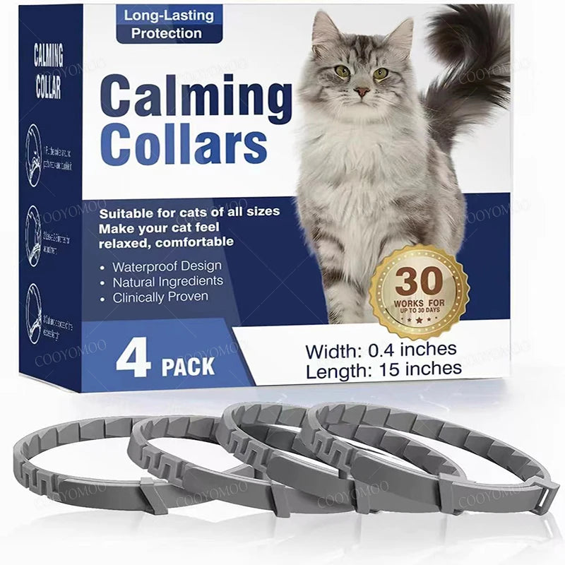 3/4 Pc Dogs Calming Pheromone Collars Pets Relieve Anxiety Adjustable Comfortable Collar For Puppy Kitten Large Dog Accessories