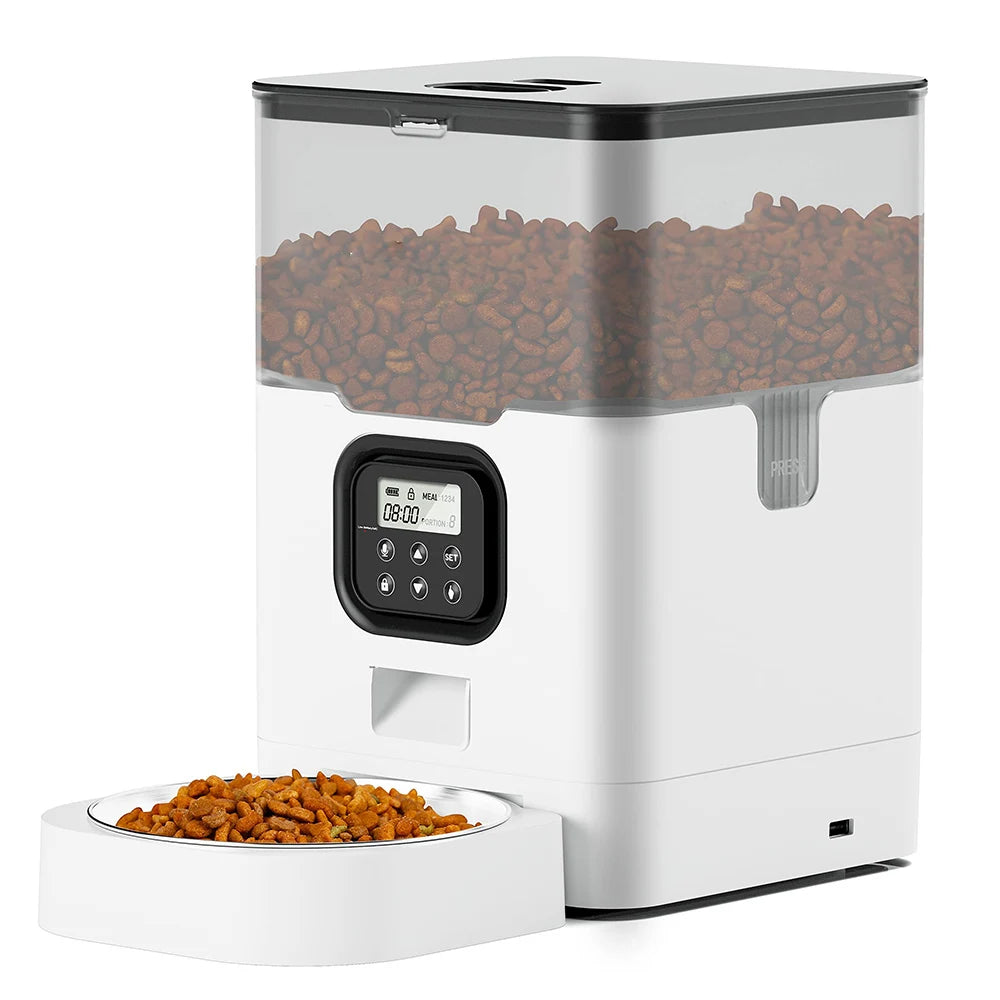 Automatic Cat Feeder – Dry Food Dispenser with Timer and Programmable Portion Control