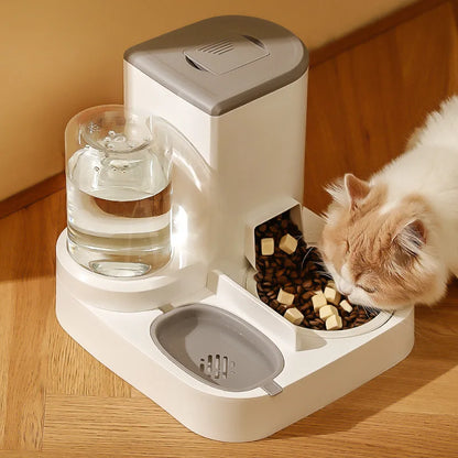 Automatic Cat Feeding and Water Feeding Device – 2-in-1 Pet Bowl and Water Dispenser